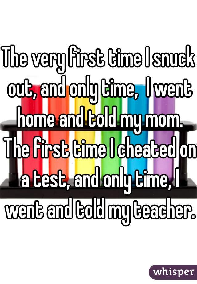 time cheating first Real moms